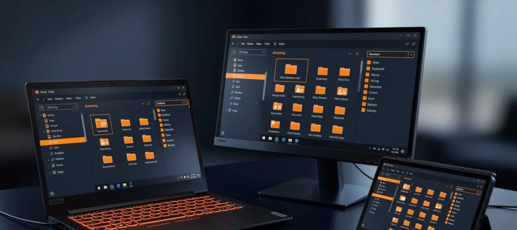 Multiple devices with file explorer